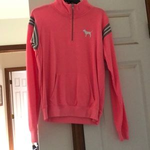 Pink Half Zip Sweatshirt